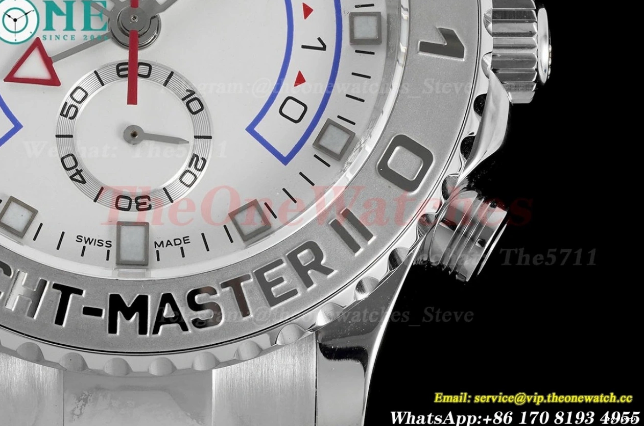 A7750 116689 Num White KF Yacht-Master 44mm SS SS II 0214
